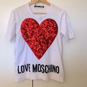 Love Moschino Bling heart T shirt